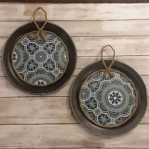 Set of 2 Metal Medallian Wall hangings🔥Boho